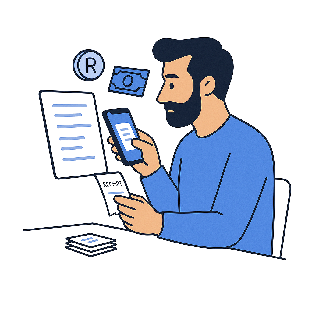 Expense Logging illustration